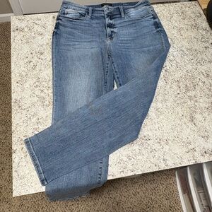 Silver capri Jeans Women's Straight Leg in Blue